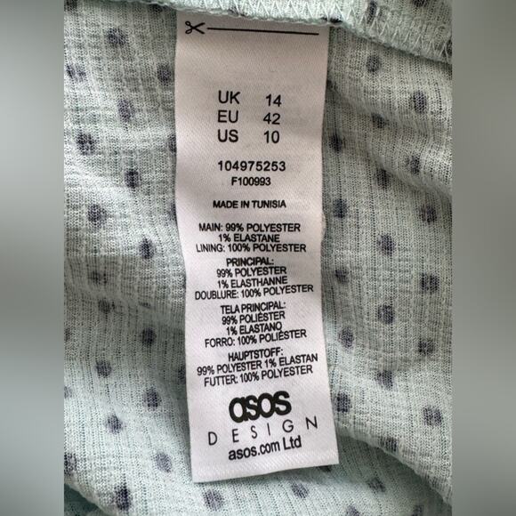 New ~ ASOS ~ Nordstrom Cami Cupped Midi Dress With Ruched Belt Size 10 FALL - Picture 7 of 8
